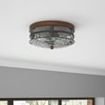 thumbnail image 3 of Aiwen Unique Glass Shade Caged Flush Mount Ceiling Lamp Industrial Light Fixture, 3 of 10