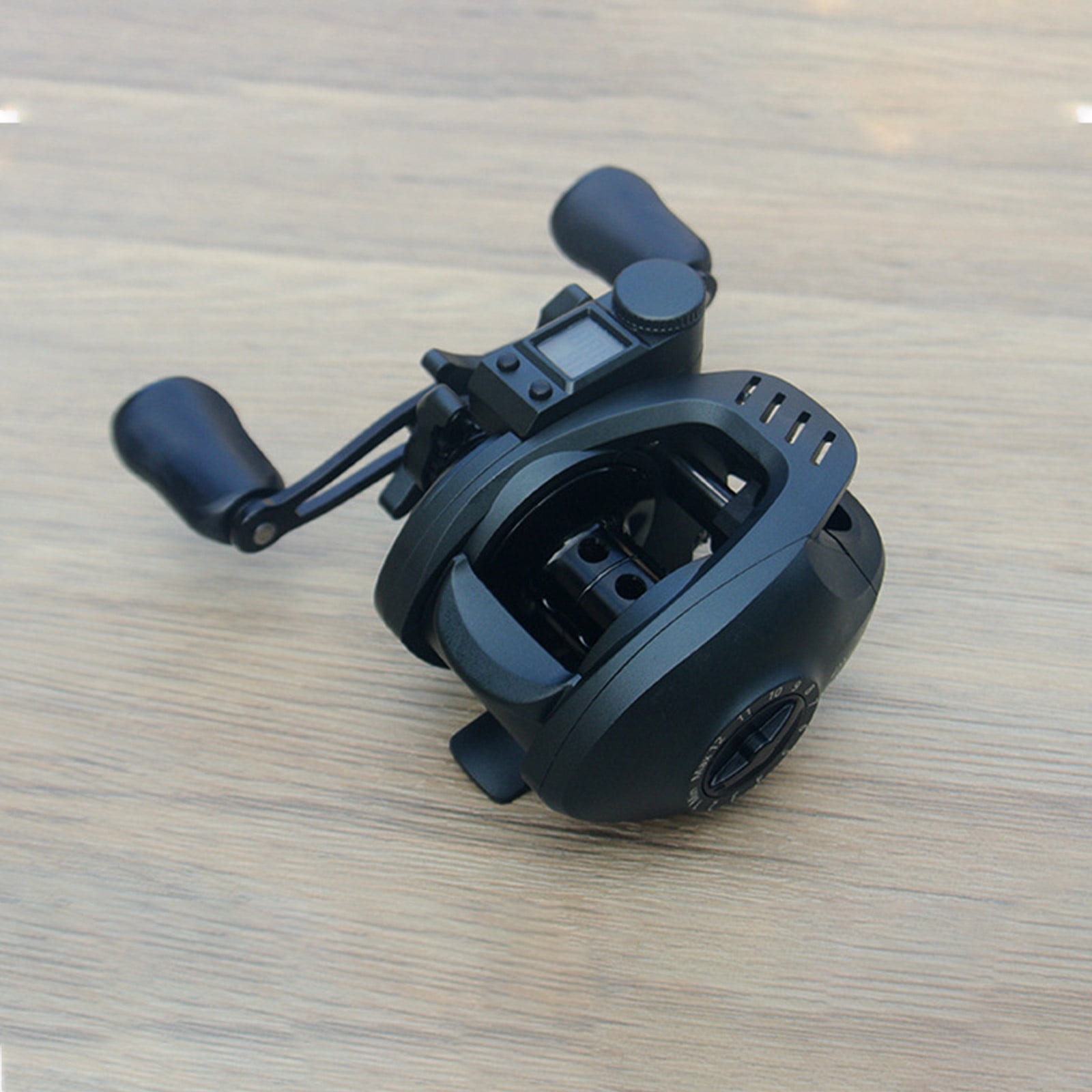KUFptva Waterproofs Sea Ice Fishing Wheel 6.3:1 High Speed Ratio Led Screen Electronic Fishing Reels for Freshwater Saltwater