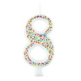Great Value Birthday Party Candle, Number 8