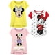 thumbnail image 1 of Pack de 3 camisetas Disney Minnie Mouse para niños y niñas, 1 of 7