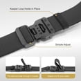 thumbnail image 5 of FAIRWIN Men's Belt, Elastic Stretch Nylon Work Belt for Men, 5 of 8