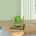 thumbnail image 4 of GROWTH TANK Miniature Mosque Decor Desk Decorative Car Interior Ornament Art Taj Mahal Model Green, 4 of 9