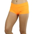 thumbnail image 4 of ToBeInStyle Women's Micro Mini Rave Booty Shorts Hipsters Cheeky Boyshorts - Neon Orange, 4 of 7
