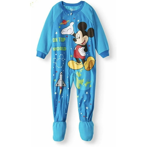 Disney Mickey Mouse Footed Sleeper Blanket Pajama Boy Size 5T