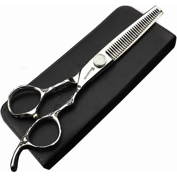 6/7/8-Inch Professional Hair Scissors Haircut Rose Pattern Hair Scissors Styling Tools Japanese Stainless Steel Scissor Set