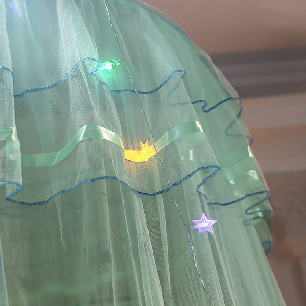Polyester Mesh Hung Dome Mosquito Net Bed Canopy Princess Decor Fits Crib Twin Double Full Queen Bed