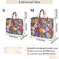 thumbnail image 2 of FORMRS Womens Corduroy Tote Bag Crossbody Shoulder Handbag with Pocket, Whimsical Floral, 2 of 7