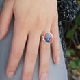 thumbnail image 2 of Care Bears: Unlock the Magic Grumpy Bear Silver Plated Adjustable Novelty Ring, 2 of 4