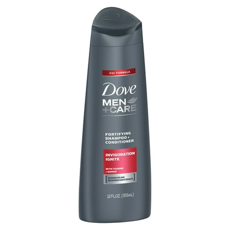 Dove Men+Care Shampoo and Conditioner, Invigoration Ignite, 12 Oz