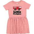 thumbnail image 3 of Inktastic Little Firefighter Fire Engine Girls Toddler Dress, 3 of 5