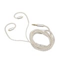 thumbnail image 3 of Cable de repuesto Para auriculares de cobre plateado Bling Bling trenzado de 8 hilos Para SE215 SE315 UE900 120 cm, 3 of 12