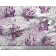 thumbnail image 2 of Soimoi polyester Crepe Fabric Ship & Direction Compass Nautical Print Fabric by Yard 52 Inch Wide, 2 of 3