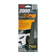 3M Wetordry Sandpaper, 3 2/3 in x 9 in, 2000 Grit, 5-Pack