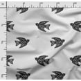 thumbnail image 2 of Soimoi Bird Print,Cotton Poplin Sewing Fabric Sold by The Yard- 42 Inch WideSewing Craft Quilting/ Quilt Making Fabric -Black, 2 of 5