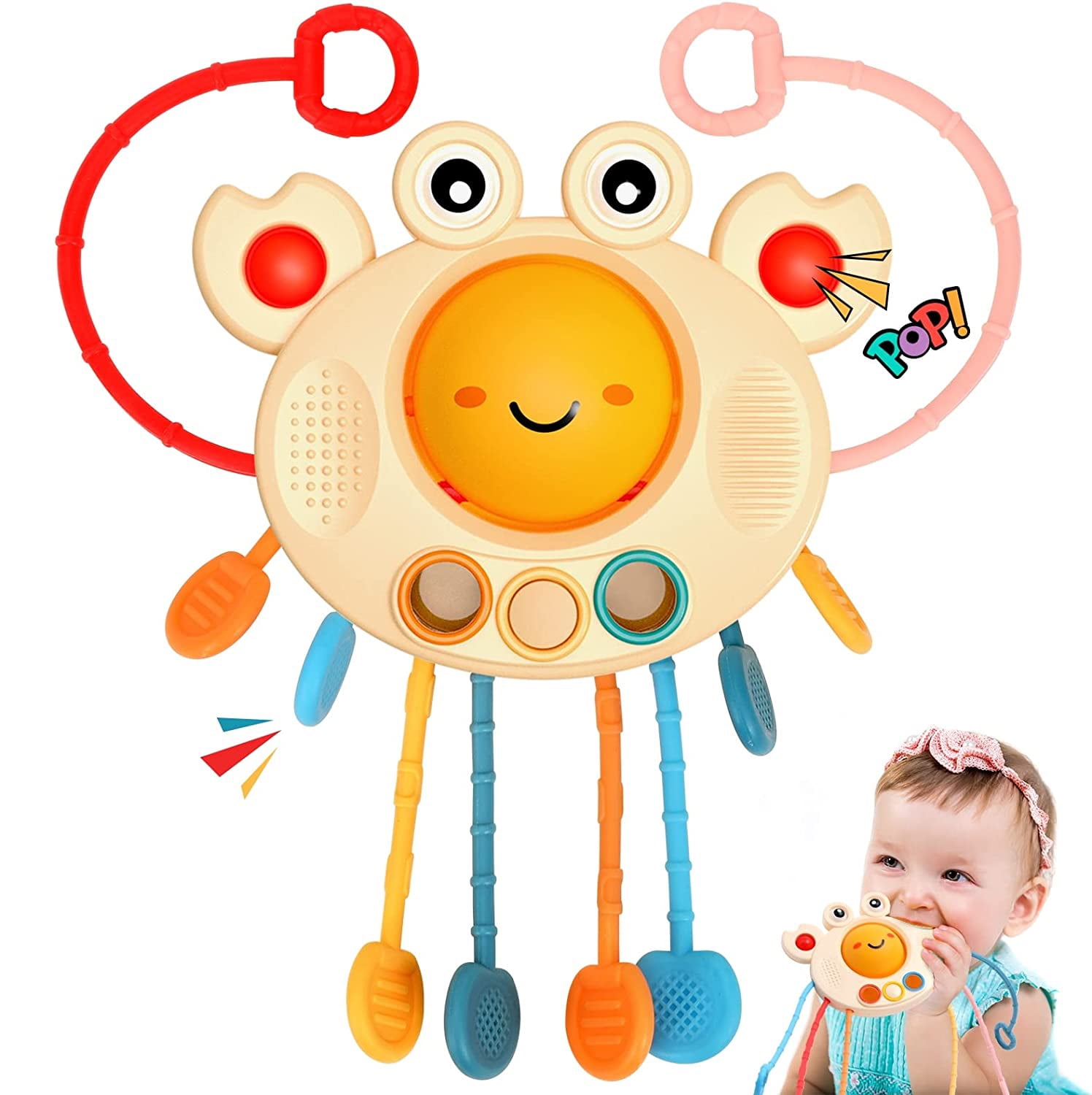 Montessori Toys for 1 Year Old, Sensory Toys for Babies, Food Grade