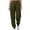 Green a, variant on Women's Wide Ribbed Waistband Jogger Sweatpants Side Pockets Elastic Cuffs Loose Balloon Tapered Silhouette for Gym Training Navy a S