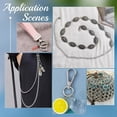 thumbnail image 5 of 200Pcs Stainless Steel Open Jump Rings 12mm Round Jump Rings Keychain Ring Metal Connectors Ring for Jewelry Making and Earring Bracelet Necklace Pendant Accessories 304 Stainless Steel, 5 of 8