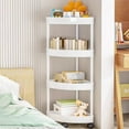 thumbnail image 4 of EQWLJWE Storage Cart with Drawers On Wheels,Kitchen Storage Carts,Multifunction Utility Rolling Cart Kitchen Storage Organizer,Mobile Shelving Unit Cart for Bathroom,Laundry,Rolling Utility Cart, 4 of 9