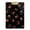 Gold, variant on Roses Dots Black Background Acrylic Clipboard Drawing Board with Hook Writing Pad File Storage A4 Size Silver 12.5" x 9"