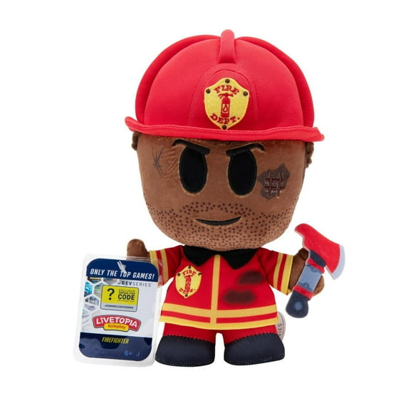 DevSeries 8" Plush - Livetopia Firefighter