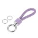 thumbnail image 1 of Llavero de Bargains Únicos, llavero universal con anillo para llaveros para mujeres, cuero sintético, púrpura pálido, tono plateado, 1 of 6