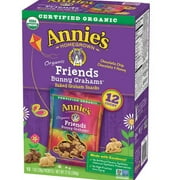 Annie's Homegrown Organic Friends Bunny Grahams Chocolate Chip, Chocolate & Honey - Pack of 4