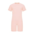 thumbnail image 3 of Moggemol Gymnastics Leotard for Kids Boys Girls Special Needs Adaptive Romper Short Sleeve Dance Pink 12, 3 of 6