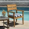 thumbnail image 2 of Honeycomb 18"W x 17.5"D Navy & White Outdoor Universal Seat Cushion, 2 of 8