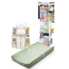 Contoured Changing Pad with Plush Cover & Nursery Organization Set