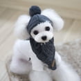 thumbnail image 2 of Bufanda Gorro de lana Gorro de invierno de peluche Bufanda Gorro para mascota Conjunto para mantenerse abrigado, 2 of 5