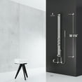 thumbnail image 6 of VIGO Bowery 58 in. H x 4 in. W 4-Jet Shower Panel System with Round Head, Tub Filler and Hand Shower Wand in Stainless Steel, 6 of 13