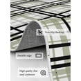 thumbnail image 3 of Abstract Stripes Area Rug for Bedroom 5x7 Ft Sage Green Black Grey Plaid Super Soft fuzzy Throw Rug Non-Slip Fluffy Plush Indoor Floor Carpet for Living Room Nursery Home Decor, 3 of 8