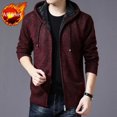 thumbnail image 3 of Suéter de punto tipo cárdigan a cuadros, sudaderas con capucha para hombre, camisetas azules, ropa de manga larga para hombre, ropa de otoño 100 % coreana, cálida y cálida para primavera X, 3 of 5