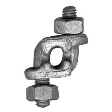 CM Columbus McKinnon Big Orange Mid-Grip Double Saddle Wire Rope Clips, 3/4 in, Galvanized Zinc - 20 EA (490-M2252)