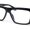 Shiny Black - Clear, variant on Luxury Narrow Rectangle Designer Style Horn Rim Clear Lens Fashion Glasses Shiny Black