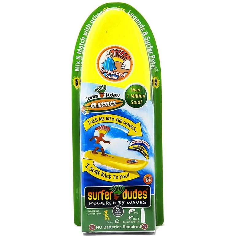 Surfer Dudes Sumatra Sam Toy, Wave Powered, Self-Righting
