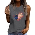thumbnail image 3 of Lydpxz Womens 4th of July Tank Tops Casual Patriotic American Flag Graphic Tees Loose Fit Sleeveless T Shirts Camisole Athletic Crew Neck Tanks, 3 of 6