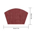 thumbnail image 2 of Napperon en PVC Forme Irrégulière Napperon Maison Antidérapant Isolation Thermique Napperon Rouge Vin, 2 of 9