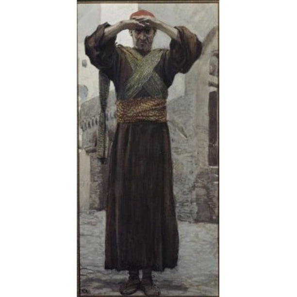 Posterazzi SAL999355 Ezekiel James Tissot 1836-1902 Musée Juif Français New York USA Affiche Imprimée - 18 x 24 Po.
