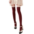 thumbnail image 1 of TIEVOSA Bas Hauts Opaques en Dentelle pour Femmes Bas Cuisses Collants Bas, 1 of 8