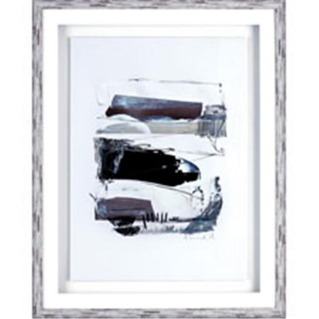 Lorell LLR04471 Design Abstrait Uvre Encadrée, Noir & Blanc