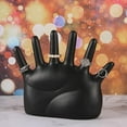 thumbnail image 2 of Rings Hand Holder, Hand Jewelry Holder, Wooden Hand Form Jewelry Display Jewelry Holder, All Round Display,Fade Resistant Exquisite Hand Jewelry Display Stand,for Bracelets Watches, Rings(Black), 2 of 9
