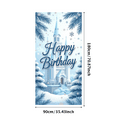 thumbnail image 3 of LUUFILx Enchanting Winter Castle Happy Birthday Banner Backdrop Background Decorations for Party Supplies Photography Props Snowy Magic Fairy Tale Celebration, 3 of 8