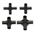 thumbnail image 5 of 8PCS Versatile 4-Way Black PVC Pipe Fittings: Perfect for DIY Plant Support and, 5 of 5