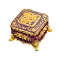 thumbnail image 5 of fenteer Vintage Jewelry Box Creative Small Trinket Box for Jewelry Necklace Earrings violet, 5 of 8