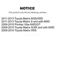 thumbnail image 2 of Genius Rear Coated Disc Brake Rotors Pair for Car Toyota Matrix Pontiac Vibe KG-100408, 2 of 9