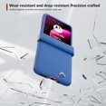thumbnail image 4 of for Motorola Razr 40 Ultra Case with Hinge Protection, Carbon Fiber Texture Slim Shockproof Durable Anti-Scratch Hard PC Protective Phone Cover Case for Motorola Razr 40 Ultra, Blue, 4 of 6