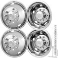 thumbnail image 1 of VEVOR Simulateur de Roue 19,5 Pouces 10-Oreilles, kit de Simulateur de Roue en Acier Inoxydable 304 Poli Miroir pour Ford F450/F550 (2005-2020), 1 of 9