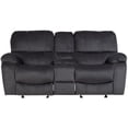 thumbnail image 2 of Corvallis Transitional Reclining Gliding Console Loveseat - Steel Blue, 2 of 11