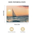 thumbnail image 3 of Nawypu  Beach Picture Sunset Canvas Art: Seascape Painting with Sailboat &amp; Coastal Conch Artwork Wall Art for Bedroom, 3 of 6